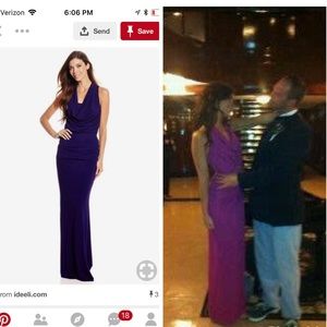 Nicole Miller fuschia halter dress